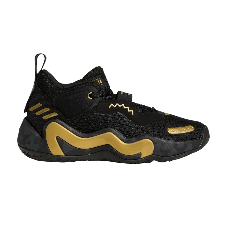 Adidas D.O.N. Issue #3 J 'Black Gold Metallic' — Core Black/Gold Metallic/Grey Five