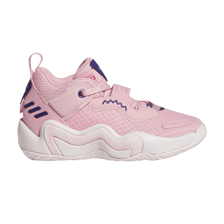 Adidas D.O.N. Issue #3 Little Kid 'Light Pink' — Light Pink/Clear Pink/Team College Purple