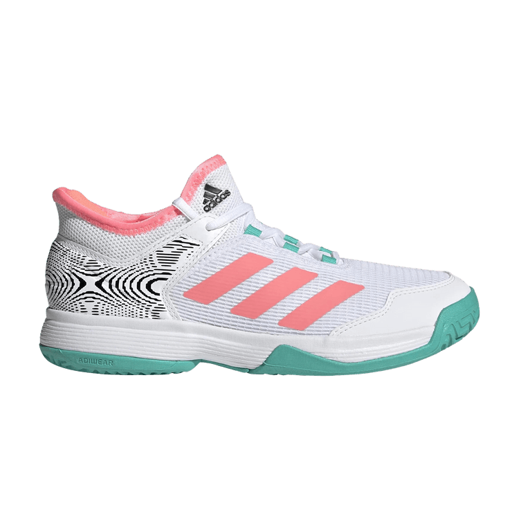 Adidas Adizero Ubersonic 4 J 'White Acid Red' — Cloud White/Acid Red/Core Black
