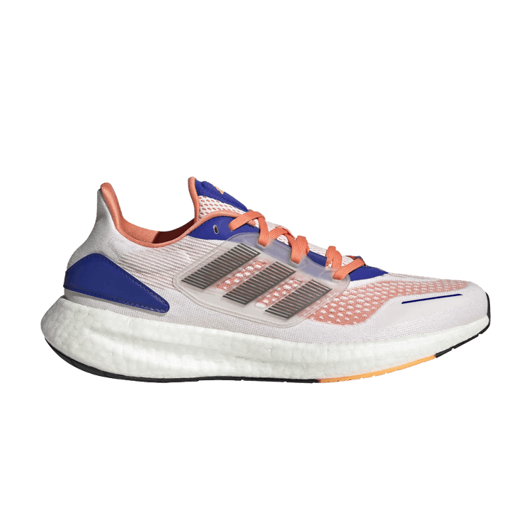 Adidas PureBoost 22 Heat.RDY 'White Blue Orange' — Cloud White/Night Metallic/Lucid Blue