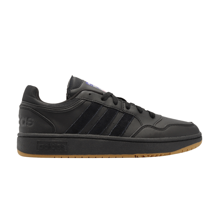 Adidas Hoops 3.0 Low 'Black Gum' — Core Black/Core Black/Gum