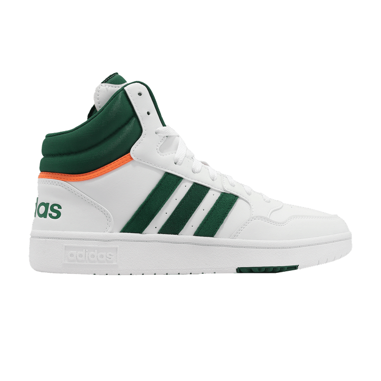 Adidas Hoops 3.0 Mid 'White Collegiate Green' — Cloud White/Collegiate Green/Legend Ink