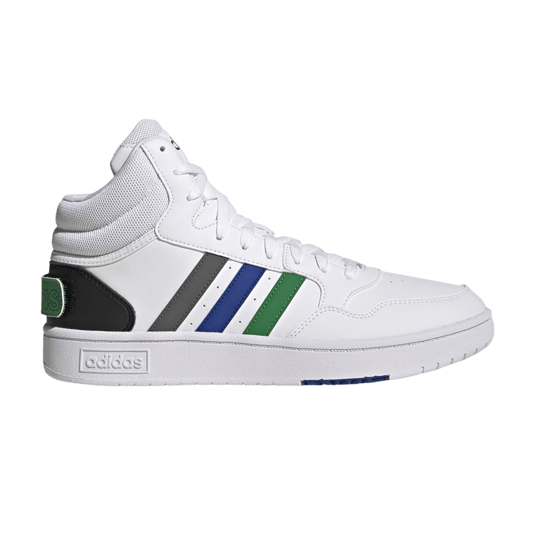 Adidas Hoops 3.0 Mid Classic 'World Friendship Day' — Cloud White/Green/Royal Blue