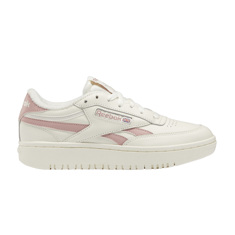 Reebok Wmns Club C Double 'Chalk Smokey Rose' — Chalk/Smokey Rose/Chalk