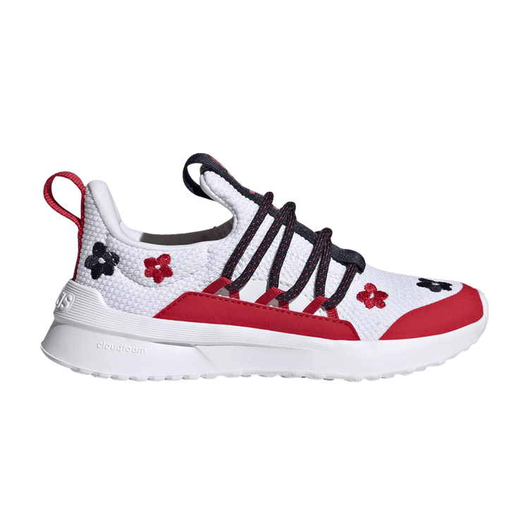 Adidas Lite Racer Adapt 5.0 J 'Floral' — Cloud White/Cloud White/Better Scarlet