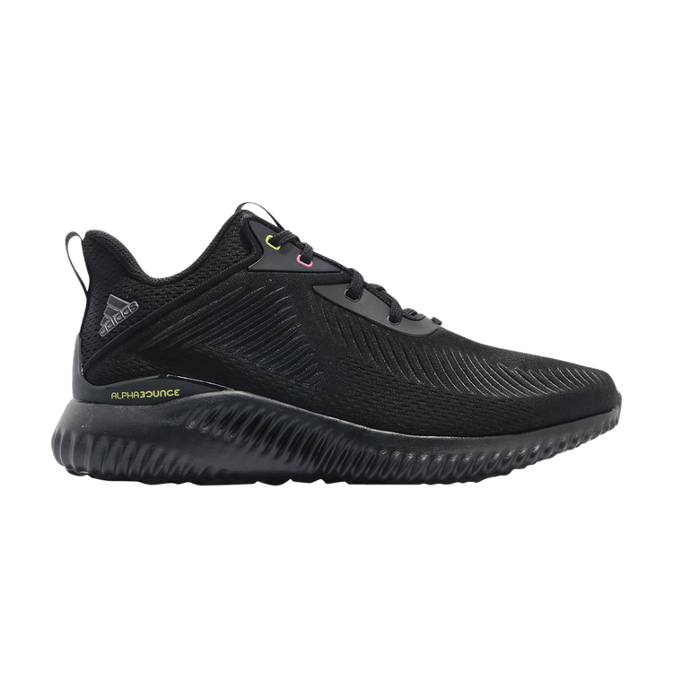 Adidas Alphabounce EK 'Black Acid Yellow' — Core Black/Core Black/Acid Yellow