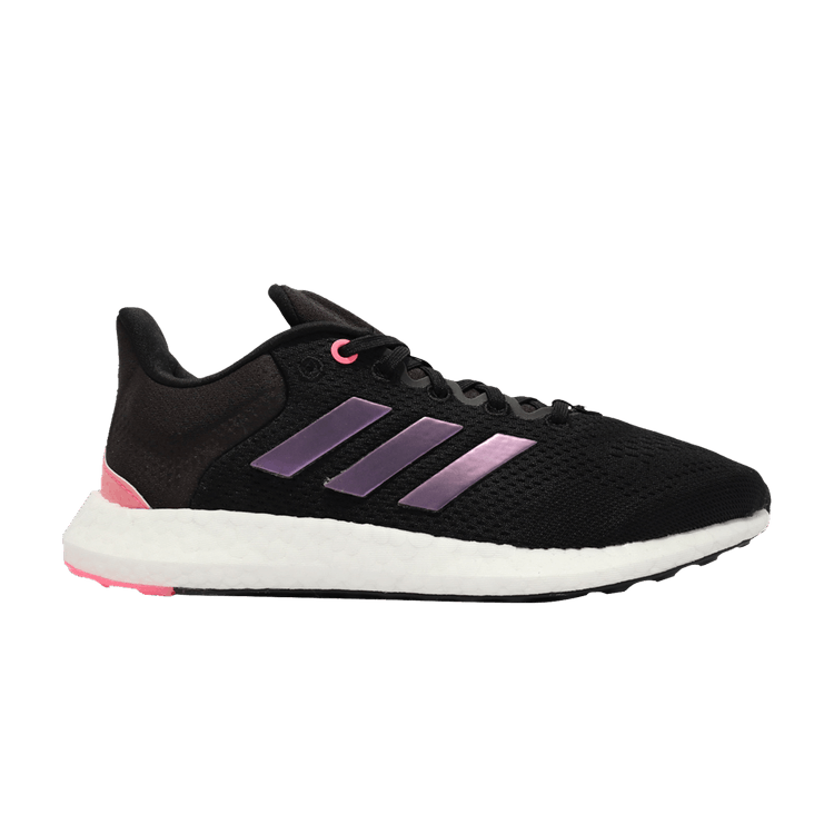 Adidas Wmns Pureboost 21 'Black Night Metallic' — Core Black/Night Metallic/Ultra Pop