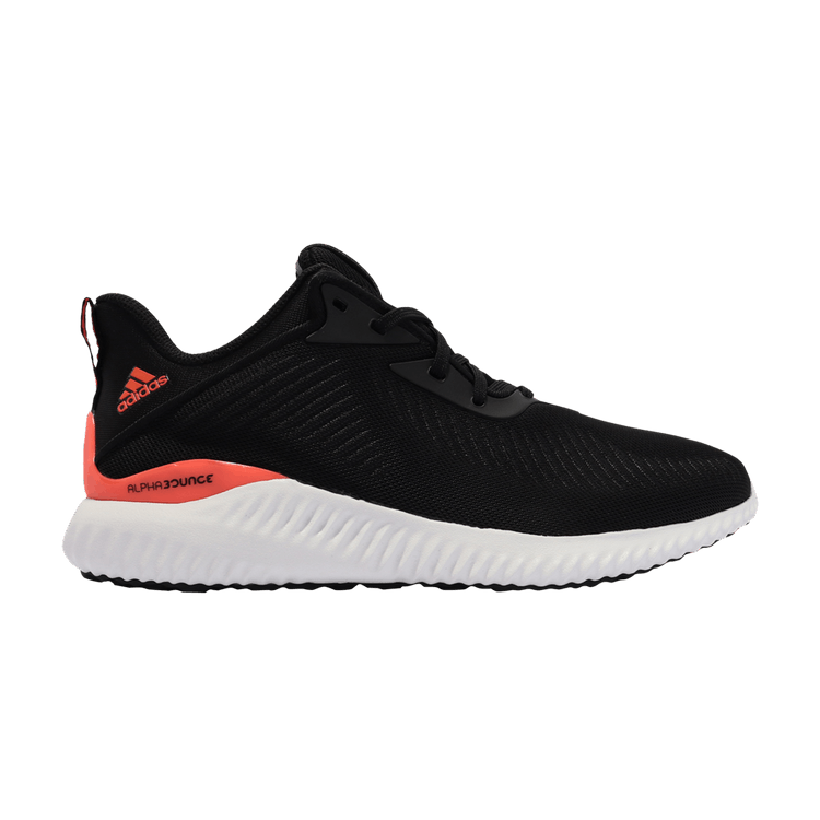 Adidas Alphabounce EK 'Black Solar Red' — Core Black/Core Black/Solar Red