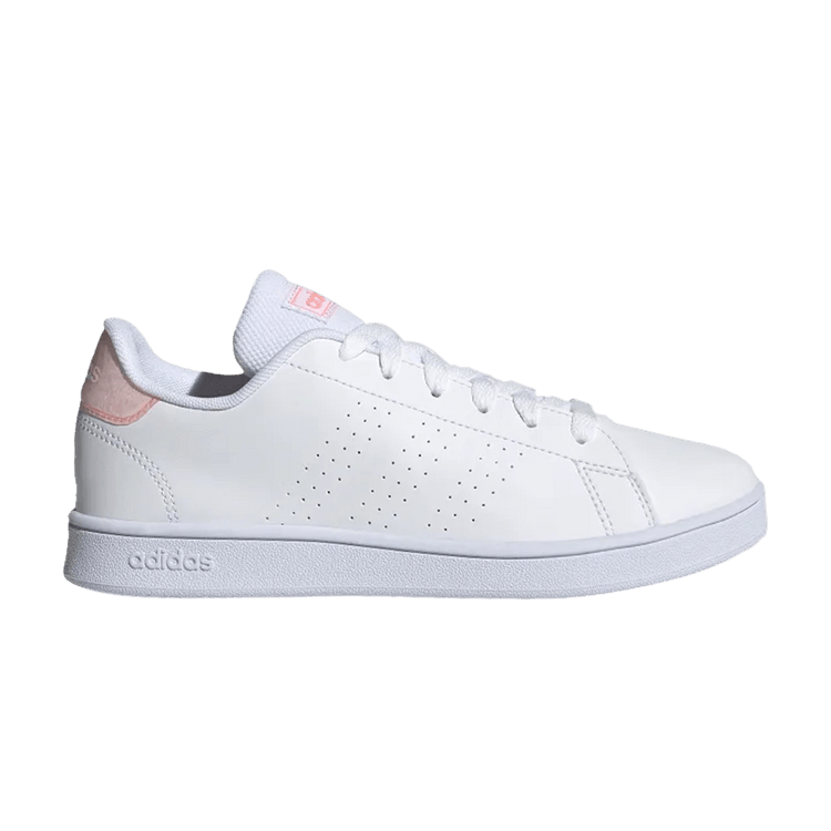 Adidas Advantage J 'White Acid Red' — Cloud White/Cloud White/Acid Red