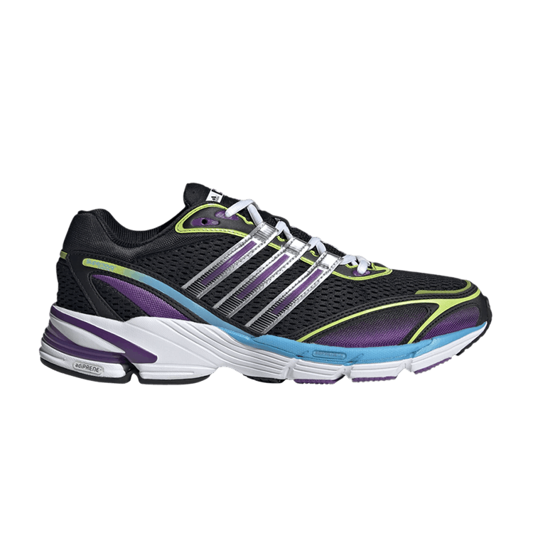 Adidas Supernova Cushion 7 'Y2K' — Core Black/Silver Metallic/Semi Solar Green
