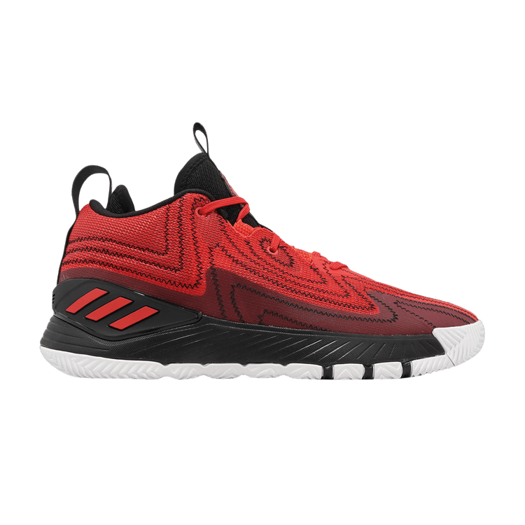 Adidas D Rose Son of Chi 2 'Brenda' — Core Black/Vivid Red/Solar Red