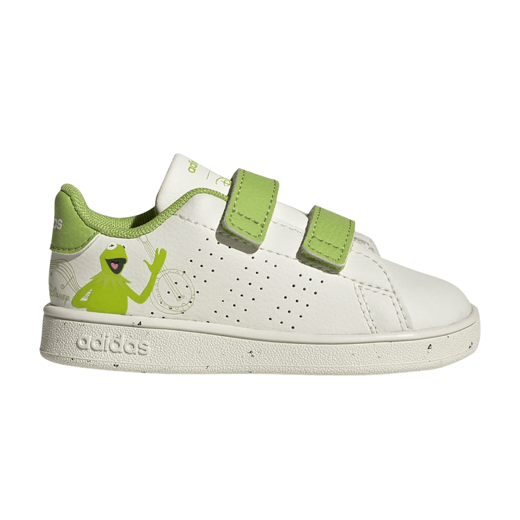 The Muppets x adidas Advantage I 'Kermit The Frog And Elmo' — Off White/Still Green/Cloud White