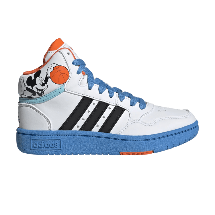 Disney x adidas Hoops 3.0 Mid J 'Mickey Mouse' — Cloud White/Core Black/Pulse Blue