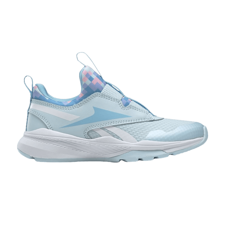 Reebok XT Sprinter Slip-On Little Kid 'Glass Blue Pixelated' — Glass Blue/Digital Blue/Always Blue