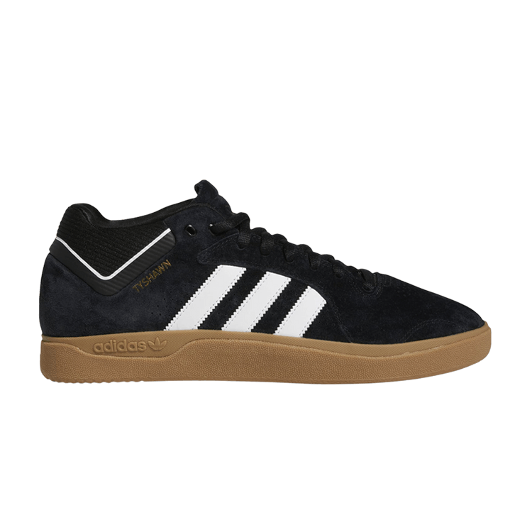 Adidas Tyshawn 'Black Gum' — Core Black/Cloud White/Gold Metallic