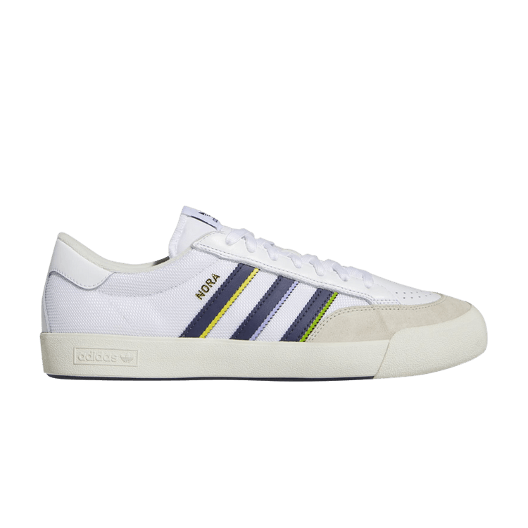 Adidas Nora 'White Shadow Navy' — Cloud White/Shadow Navy/Gold Metallic