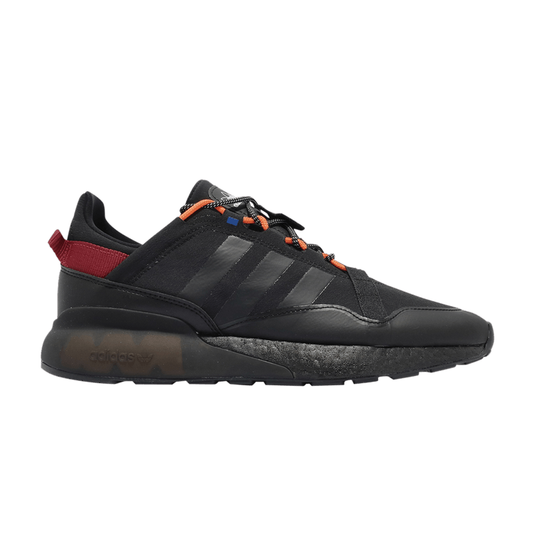 Adidas ZX 2K Boost Pure 'Black Scarlet' — Core Black/Core Black/Scarlet