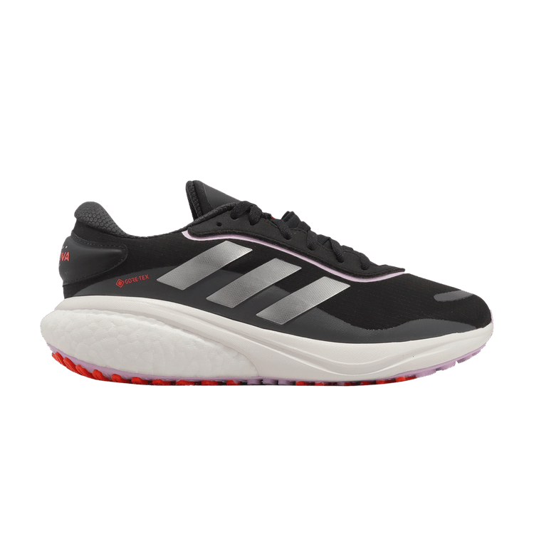 Adidas Wmns Supernova GORE-TEX 'Black Silver Metallic' — Core Black/Silver Metallic/Impact Orange