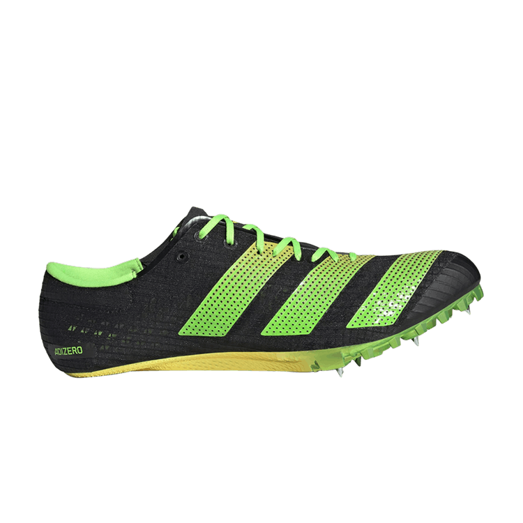Adidas Adizero Finesse Spikes 'Black Solar Green' — Core Black/Beam Yellow/Solar Green