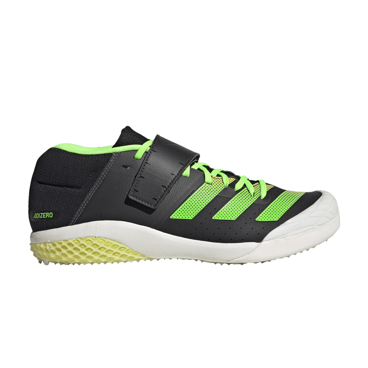 Adidas Adizero Javelin 'Black Solar Green' — Core Black/Beam Yellow/Solar Green