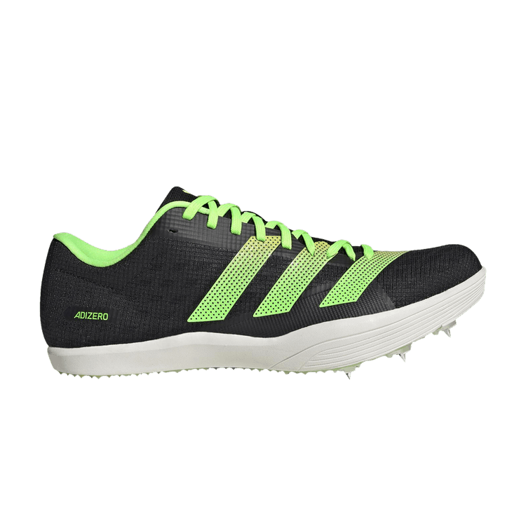Adidas Adizero Long Jump 'Black Solar Green' — Core Black/Beam Yellow/Solar Green