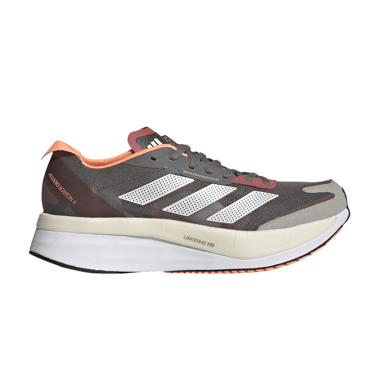 Adidas Wmns Adizero Boston 11 'Grey Beam Orange' — Grey Four/Zero Metalic/Beam Orange