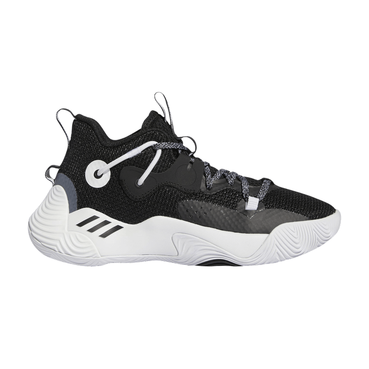 Adidas Harden Stepback 3 J 'Black White' — Core Black/Cloud White/Core Black