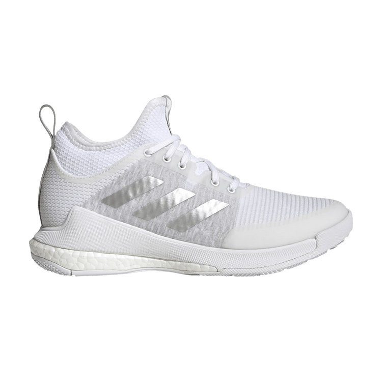 adidas Wmns Crazyflight Mid 'White Silver Metallic' 2022 — Cloud White/Silver Metallic/Grey Two