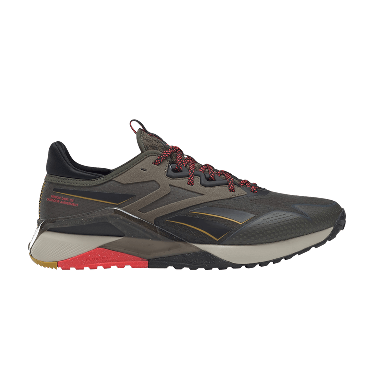 Reebok Nano X2 TR Adventure 'Army Green Neon Cherry' — Army Green/Core Black/Neon Cherry