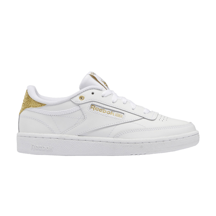Reebok Wmns Club C 85 'White Gold Metallic — Footwear White/Footwear White/Gold Metallic