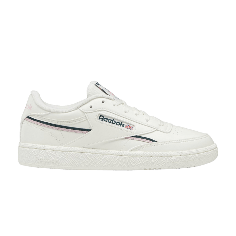 Reebok Wmns Club C 85 Vegan 'Chalk Pink Glow' — Chalk/Pink Glow/Forest Green