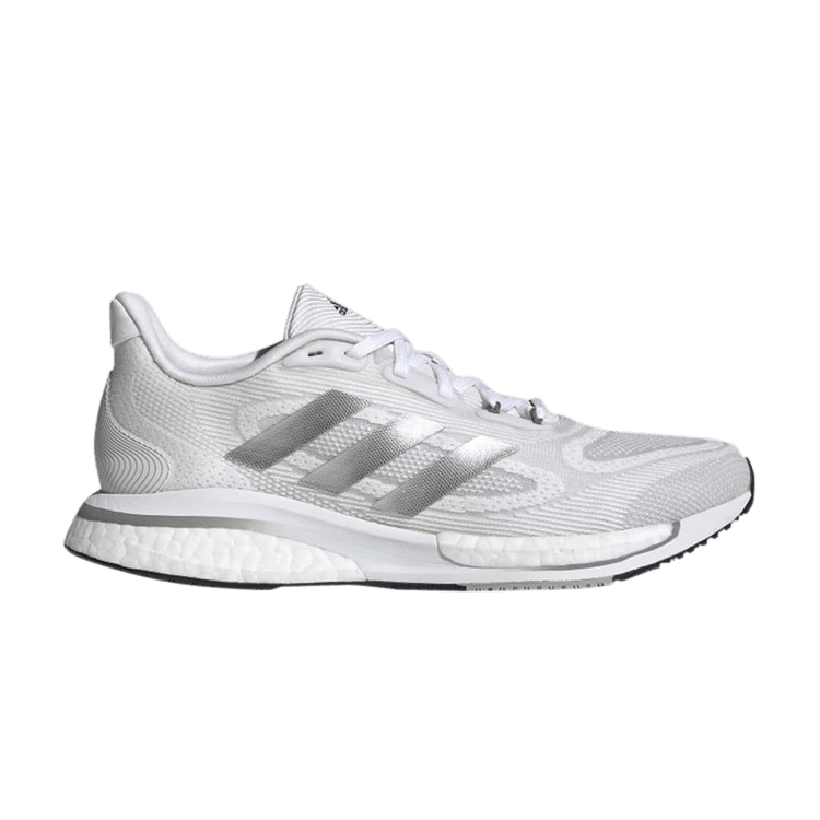 Adidas Wmns Supernova+ 'White Silver Metallic' — Cloud White/Silver Metallic/Grey Three