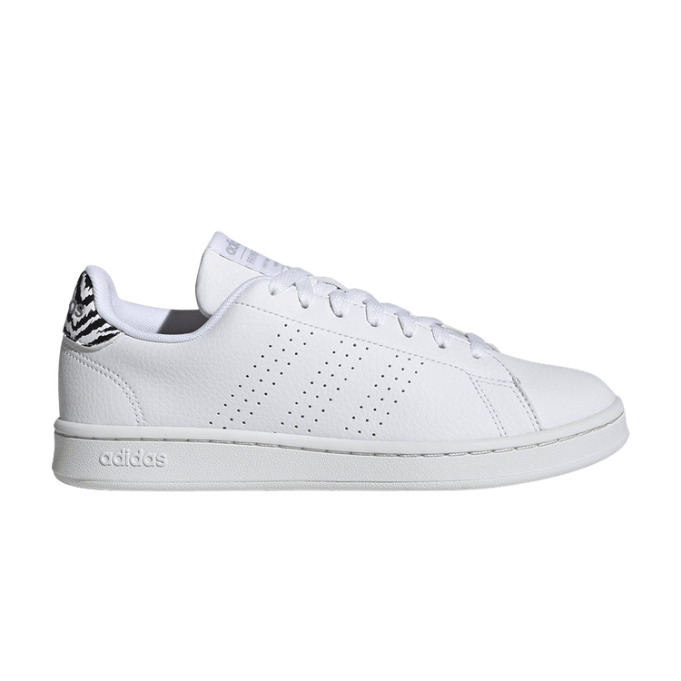 Adidas Wmns Advantage 'Zebra Heel Print' — Cloud White/Cloud White/Crystal White