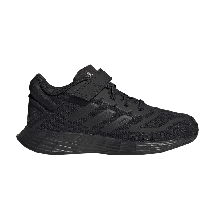 Adidas Duramo 10 Elastic Lace J 'Triple Black' — Core Black/Core Black/Core Black