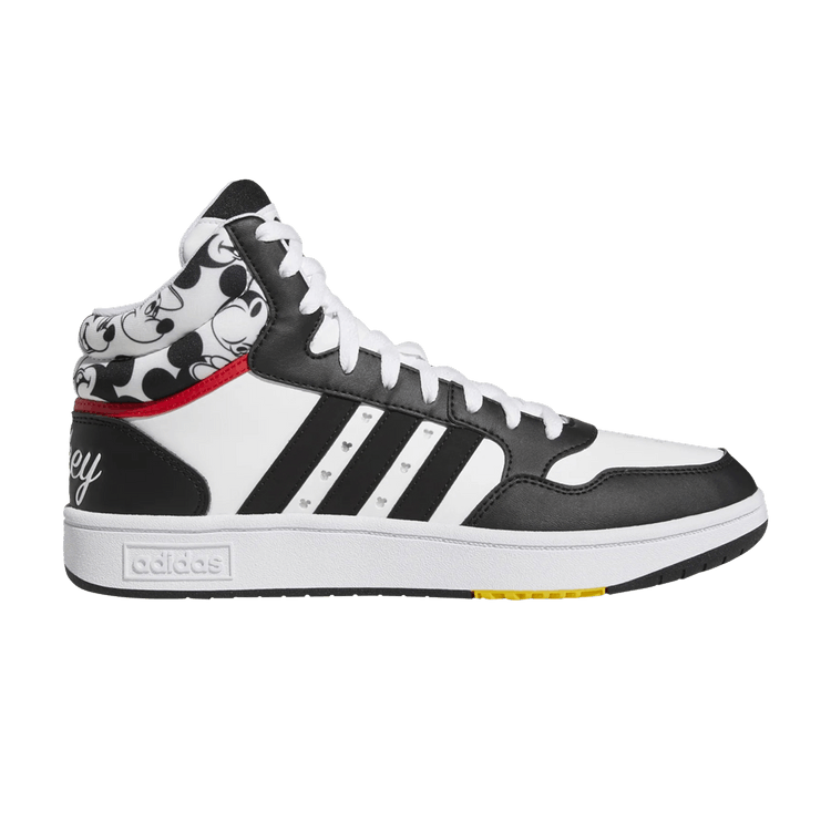 Disney x adidas Hoops 3.0 Mid 'Mickey Mouse' — Cloud White/Core Black/Ray Red