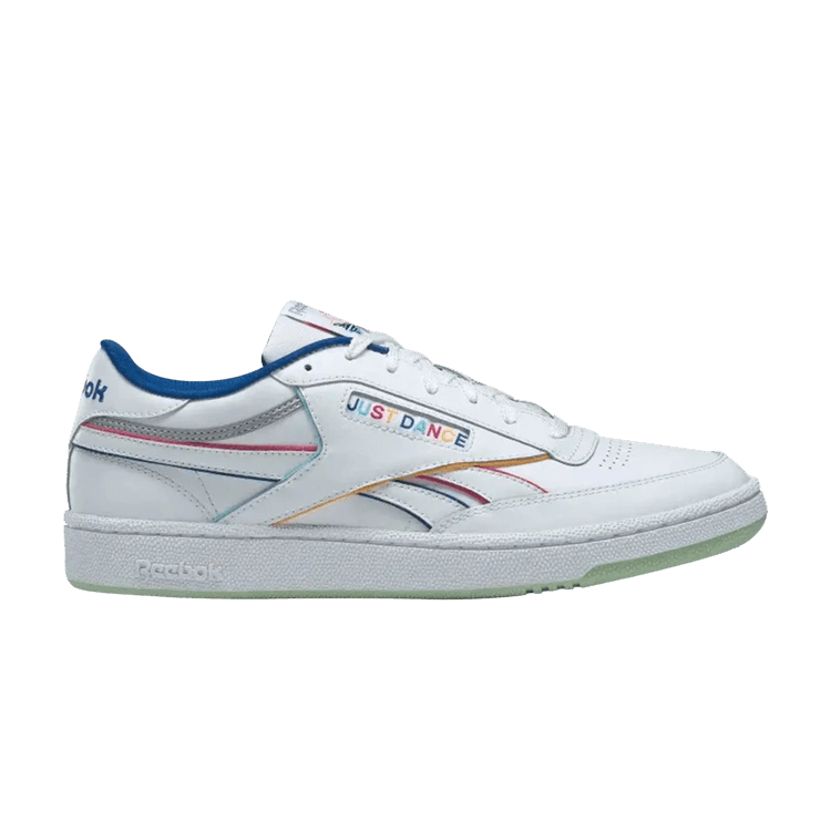 Just Dance x Reebok Club C Revenge 'White Multi-Color' — Footwear White/Silver Metallic/Vector Blue
