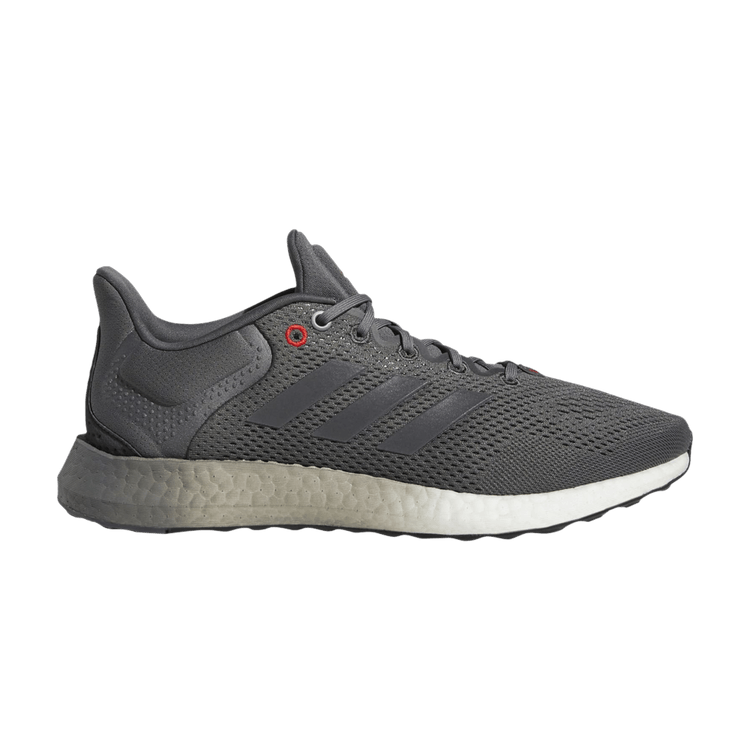 Adidas PureBoost 21 'Grey Vivid Red' — Grey Five/Grey Five/Vivid Red