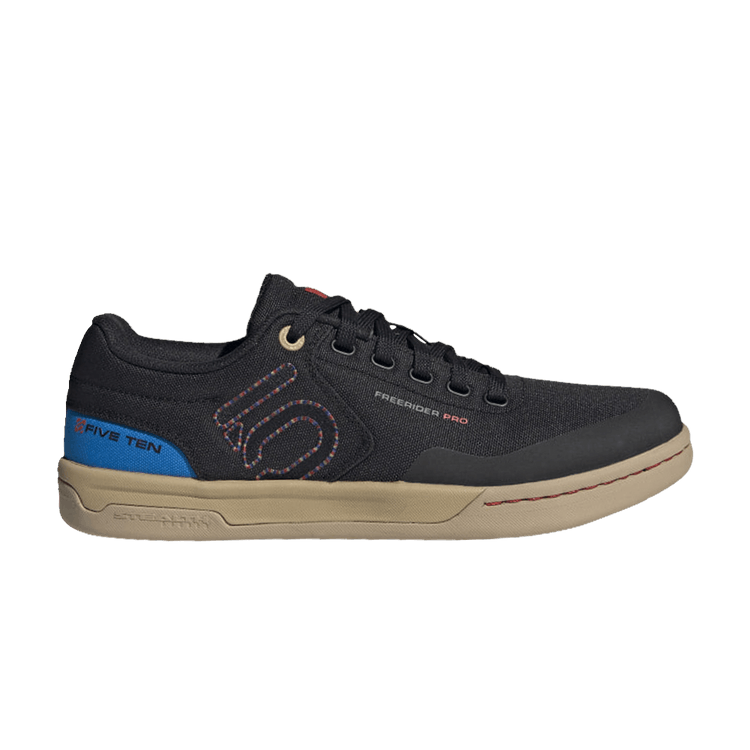 Adidas Five Ten Freerider Pro Canvas 'Black Gum' — Core Black/Carbon/Pulse Lime