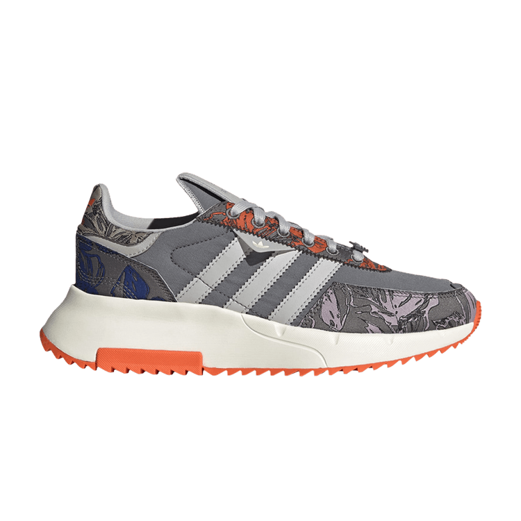 Adidas Wmns Retropy F2 'Grey Orange Floral' — Grey Four/Grey Two/Off White