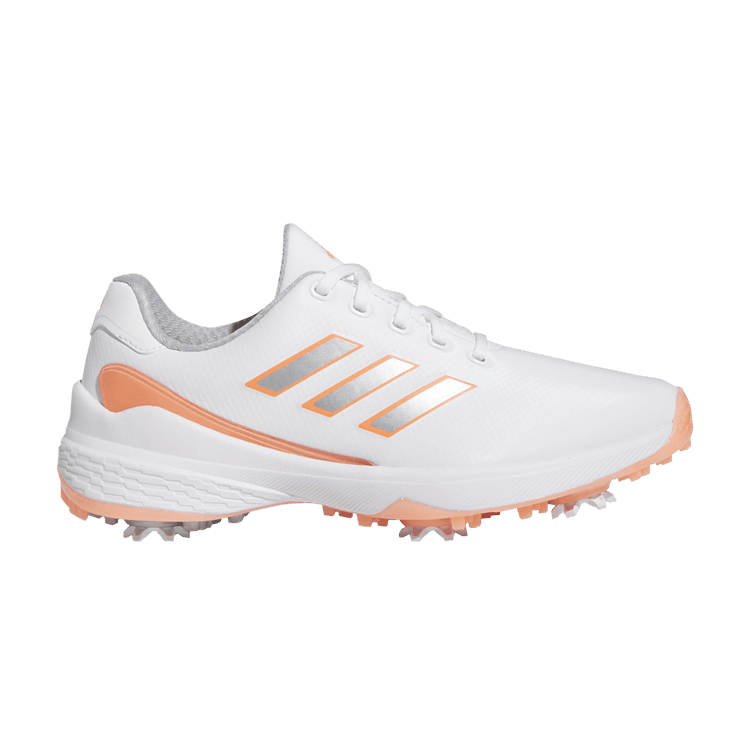 Adidas Wmns ZG23 Golf 'White Coral Fusion' — Cloud White/Silver Metallic/Coral Fusion