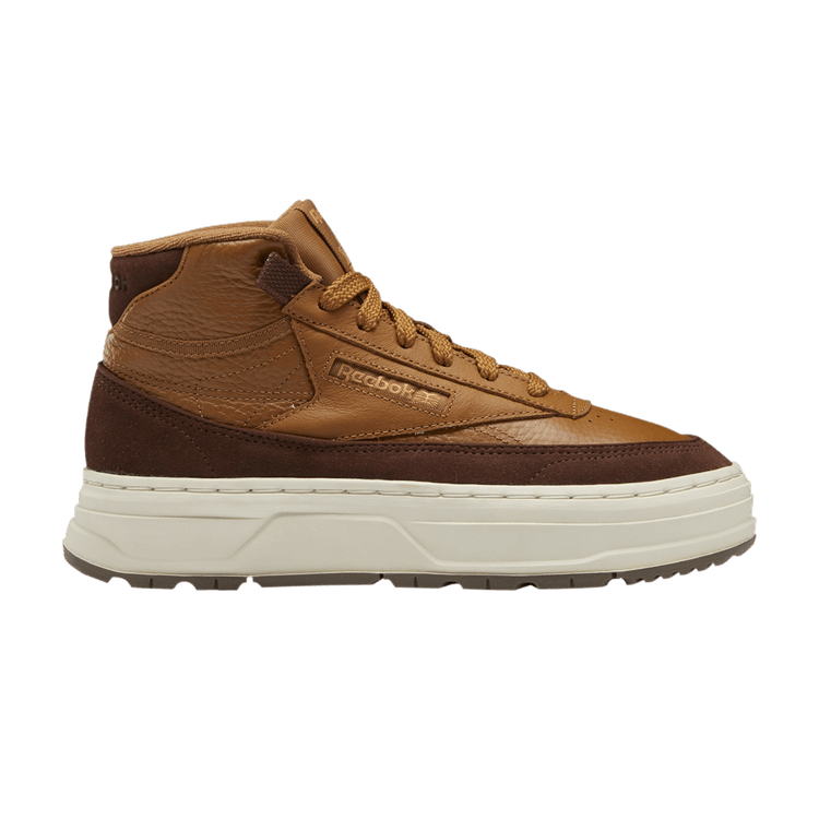 Reebok Wmns Club C Geo Mid 'Wild Brown' — Wild Brown/Brush Brown/True Beige