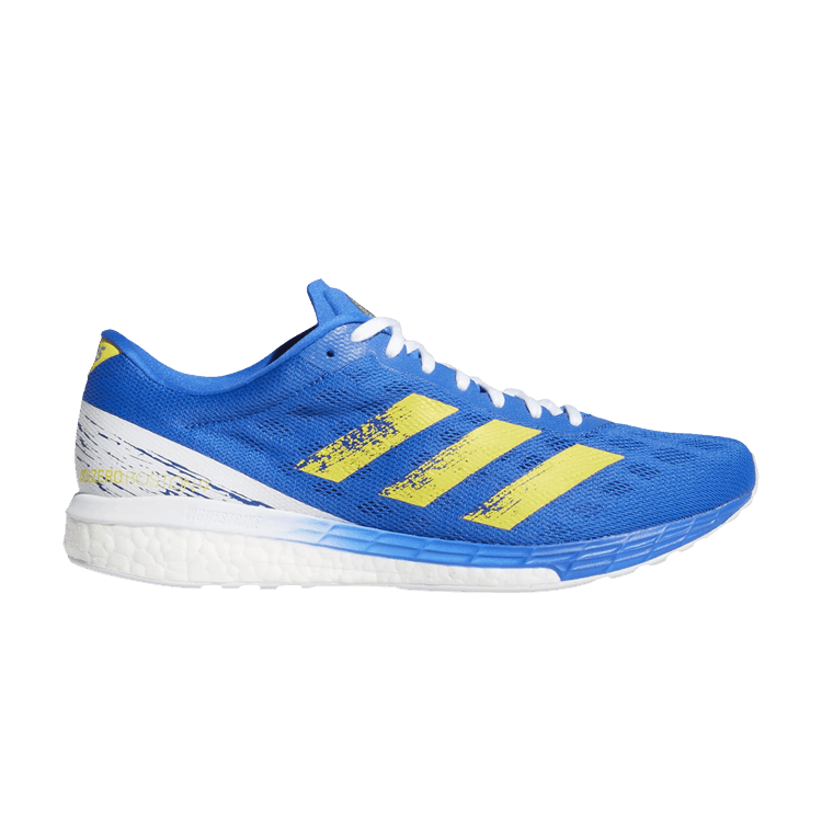 adidas Adizero Boston 9 'Blue Yellow' — Blue/Yellow/Cloud White