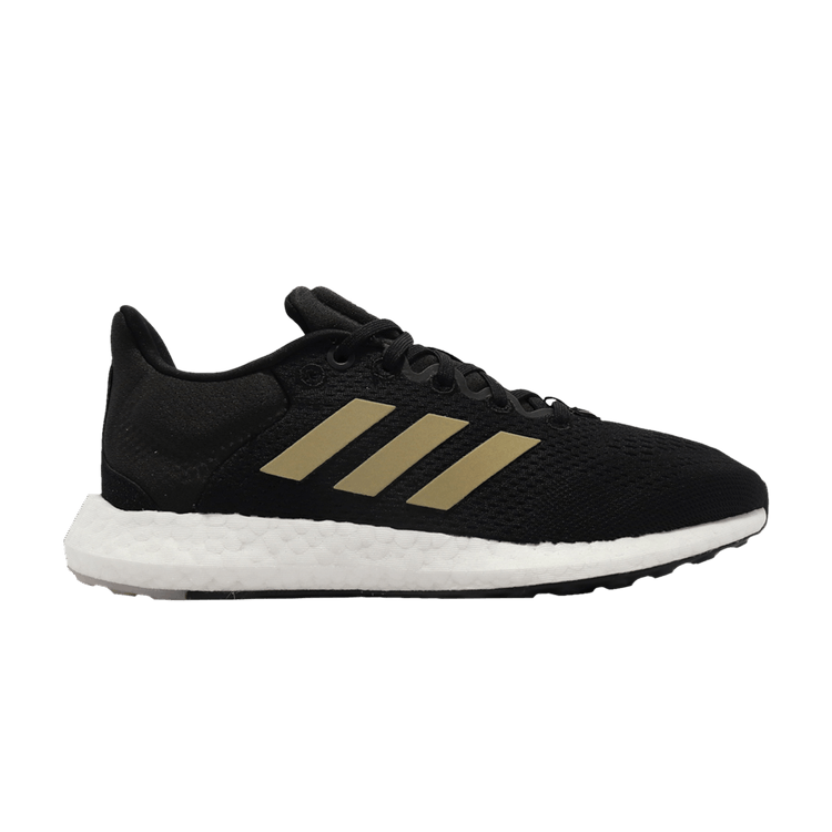 Adidas Wmns PureBoost 21 'Black Gold Metallic' — Core Black/Gold Metallic/Grey Six