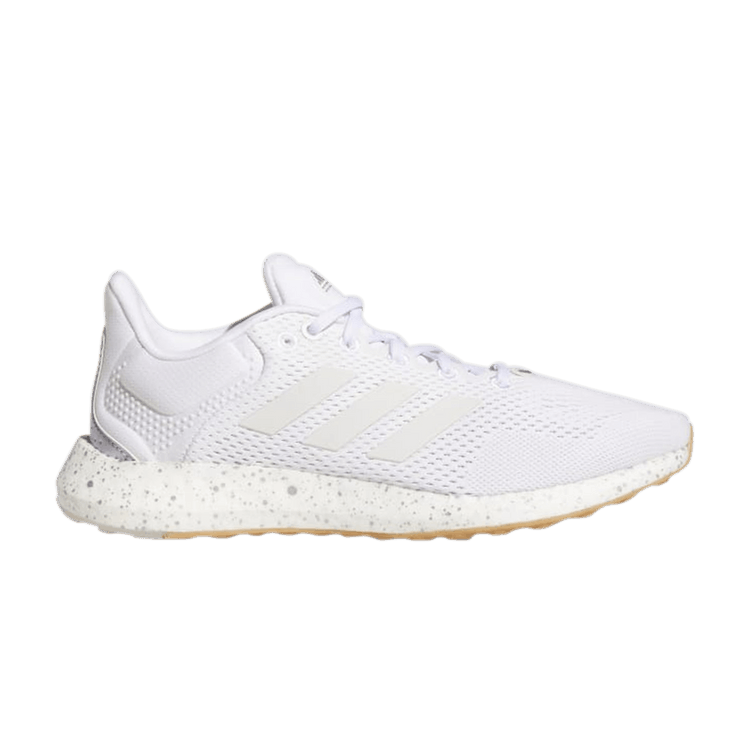 Adidas Wmns PureBoost 21 'White Gum' — Cloud White/Cloud White/Silver Metallic
