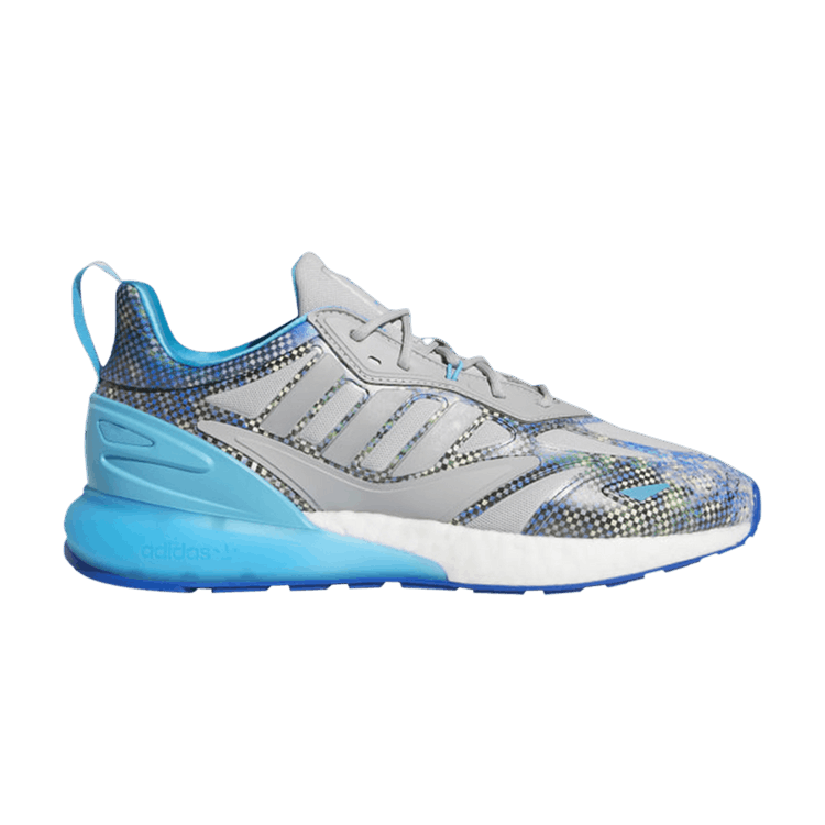 Ninja x adidas ZX 2K 2.0 'Time In - Grey Cyan Pink' — Grey Two/Signal Cyan/Glow Pink