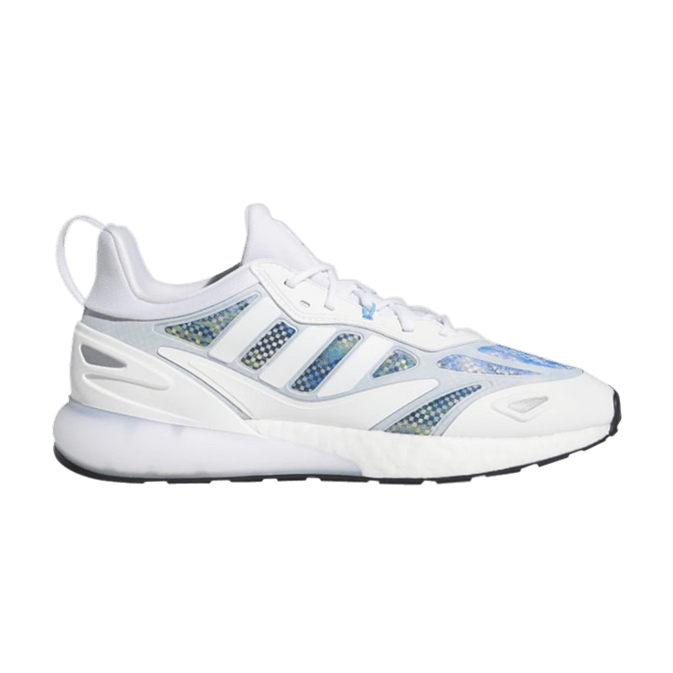 Ninja x adidas ZX 2K 2.0 'Time In - White Signal Cyan' — Grey Two/Signal Cyan/Glow Pink