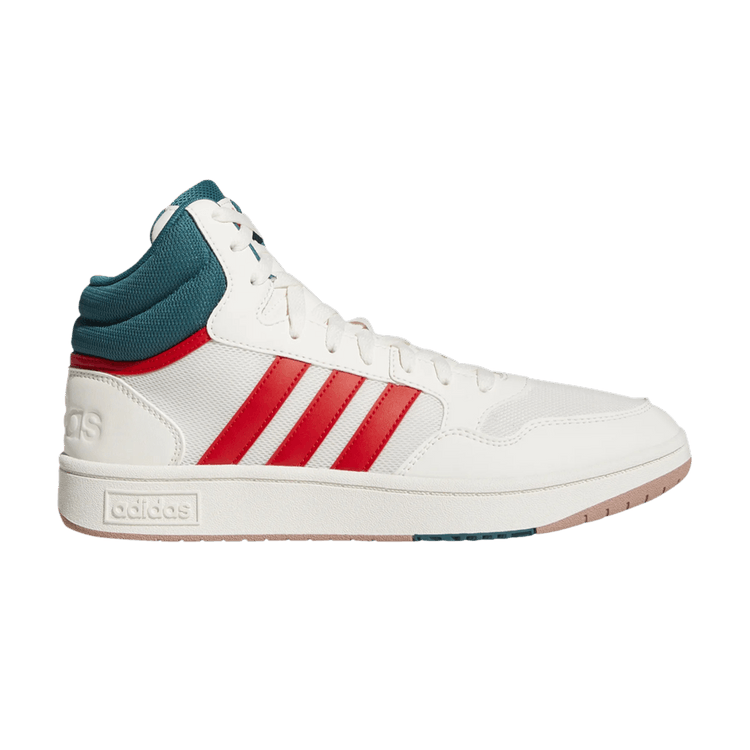 Adidas Hoops 3.0 Mid 'White Vivid Red' — Cloud White/Vivid Red/Legacy Teal