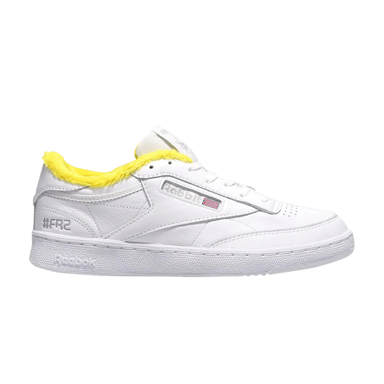 atmos x #FR2 x Reebok Club C 85 'White Yellow' — Footwear White/Ale Yellow/Pure Grey