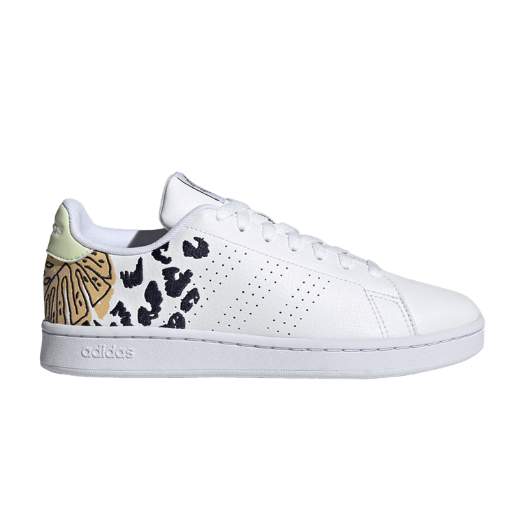 FARM Rio x adidas Wmns Advantage Court 'White Almost Lime' — Cloud White/Cloud White/Almost Lime