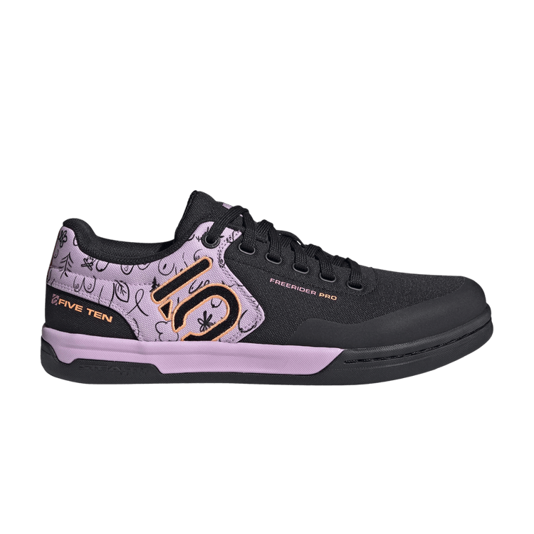 Veronique Sandler x adidas Five Ten Freerider Pro Canvas 'Breast Cancer Awareness' — Core Black/Bliss Lilac/Beam Orange